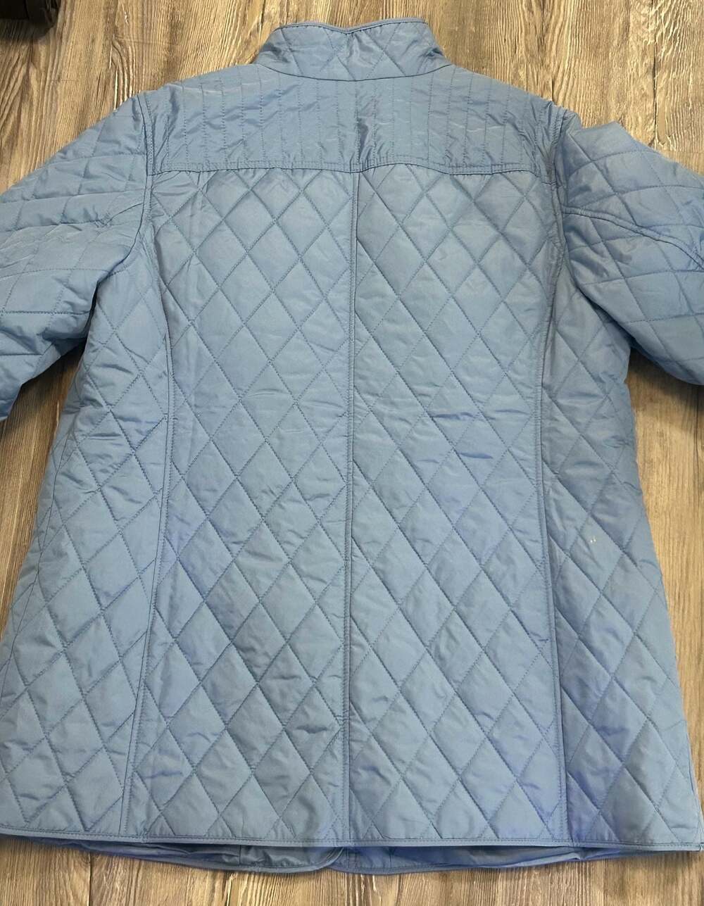 Charter Club Quilted Jacket Womens 1X Blue Lightweight Coat NWT Snap Zip Plus - Picture 9 of 9